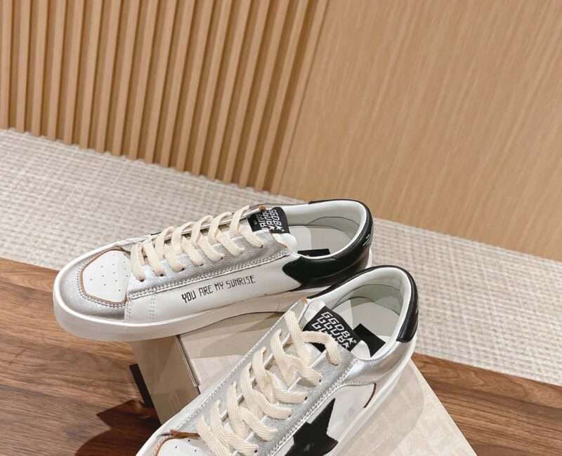 Giày Golden Goose Stardan Silver Black Best Quality