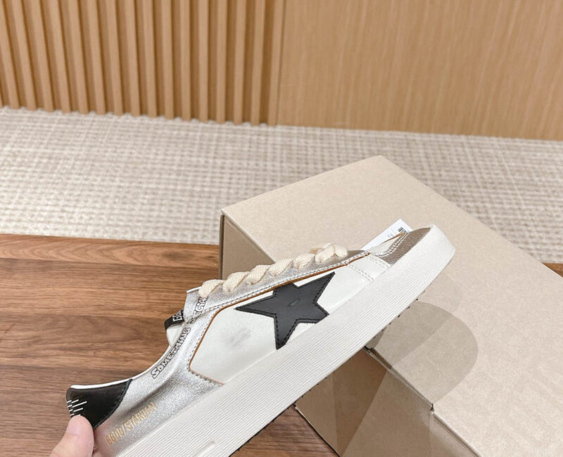 Giày Golden Goose Stardan Silver Black Best Quality