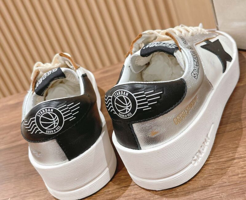 Giày Golden Goose Stardan Silver Black Best Quality