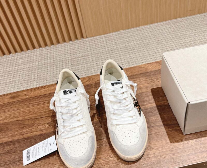 Giày Golden Goose Wmns Ball Star 'White Leopard' Best Quality