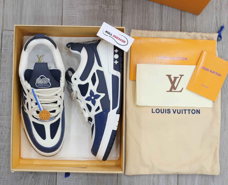 Giày Louis Vuitton LV Skate Sneaker Marine White Best Quality