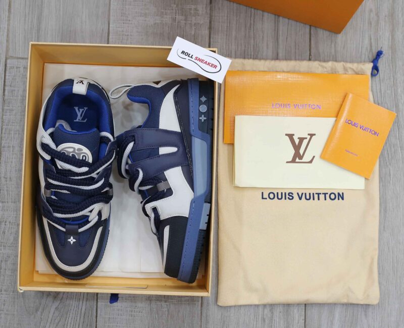 Giày Louis Vuitton Lv Skate Trainers Navy Best Quality