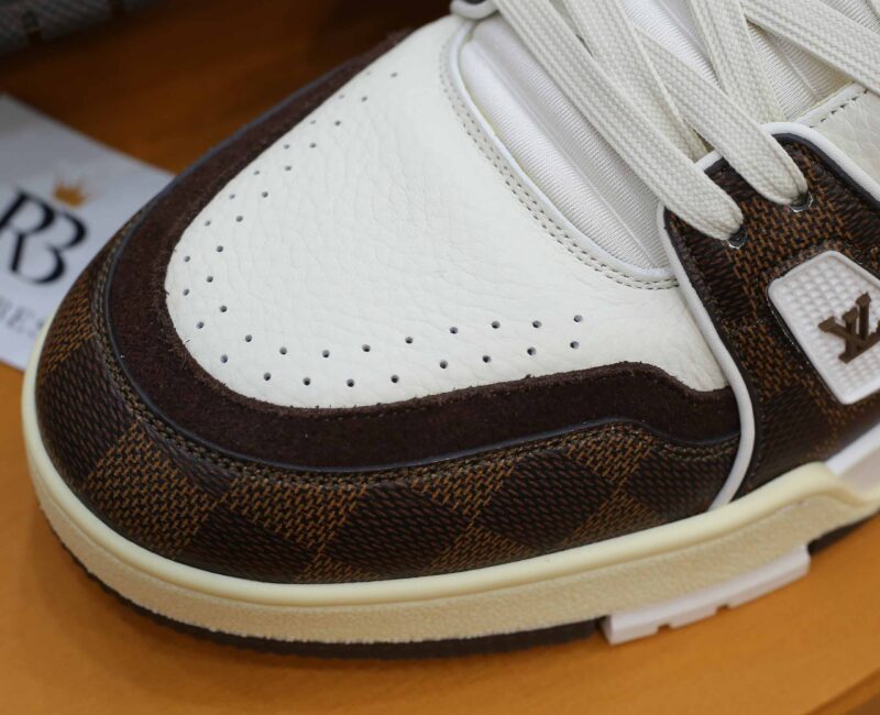 Giày Louis Vuitton LV Trainer #54 Damier Pattern Moka Brown Best Quality