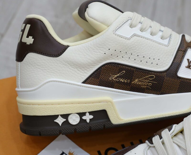 Giày Louis Vuitton LV Trainer #54 Damier Pattern Moka Brown Best Quality