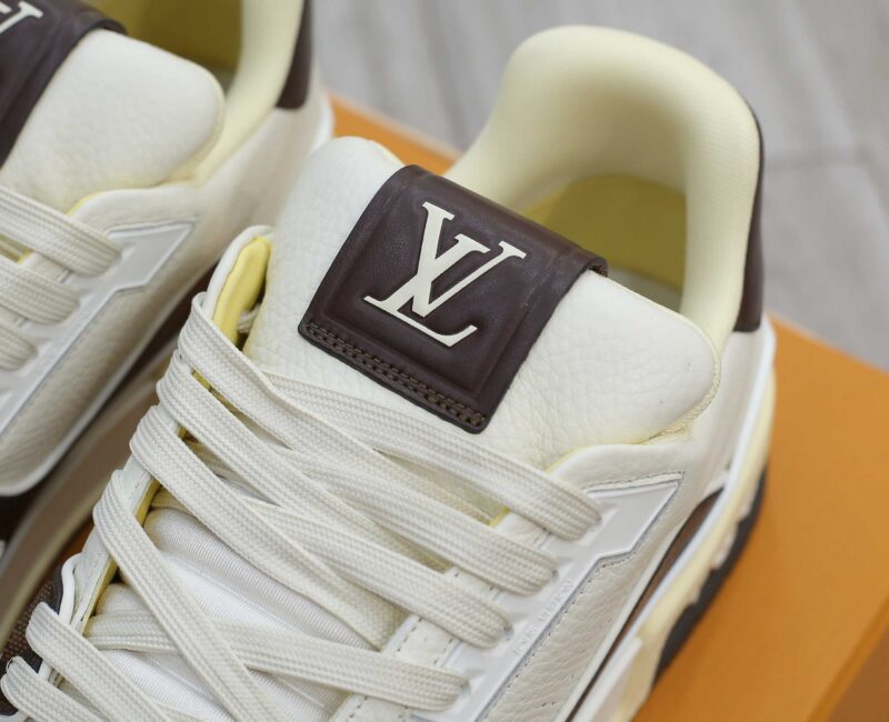 Giày Louis Vuitton LV Trainer #54 Damier Pattern Moka Brown Best Quality