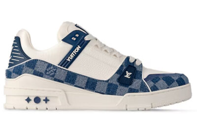 Giày Louis Vuitton LV Trainer Damier Denim Blue Best Quality