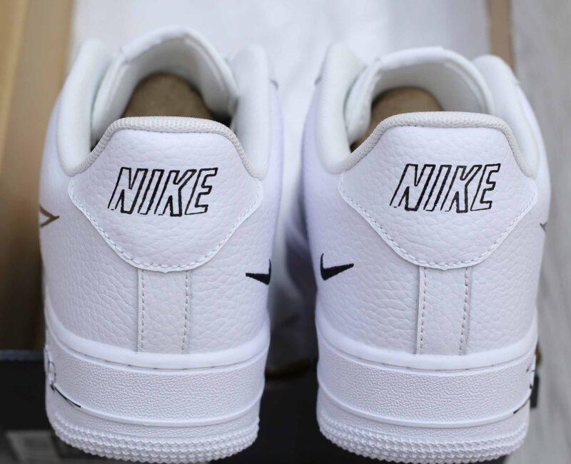 Giày Nike Air Force 1 Low GS 'Doodle Swoosh White Black Best Quality