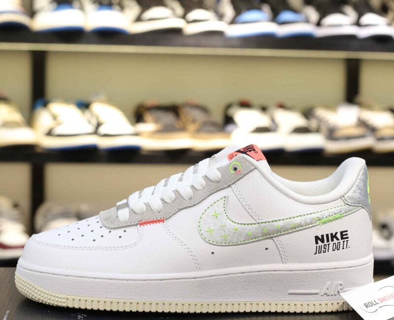 Giày Nike Air Force 1 Low Just Do It White Stitch Like Auth