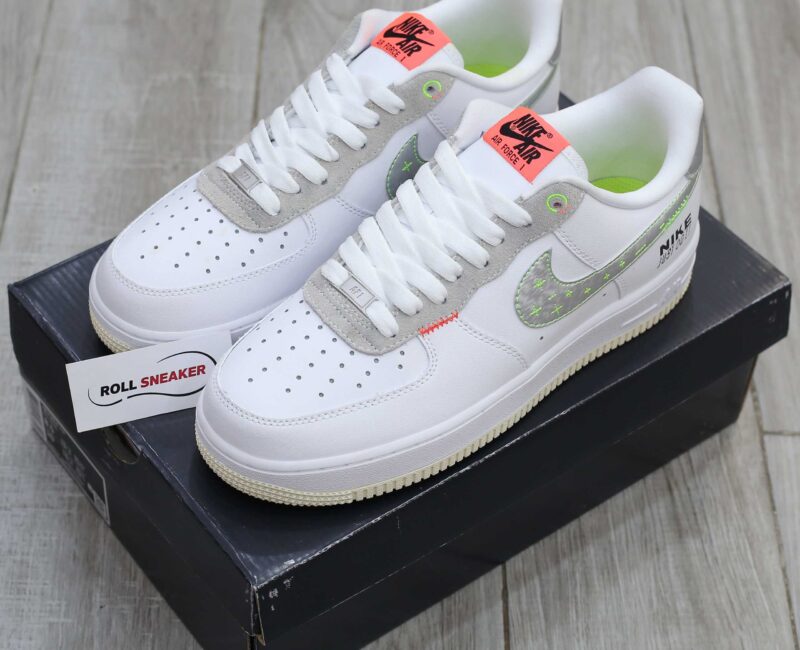 Giày Nike Air Force 1 Low Just Do It White Stitch Like Auth