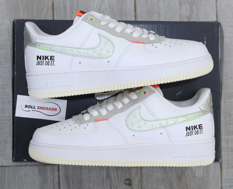 Giày Nike Air Force 1 Low Just Do It White Stitch Like Auth