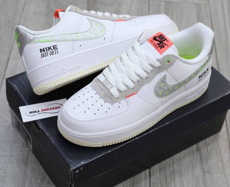 Giày Nike Air Force 1 Low Just Do It White Stitch Like Auth