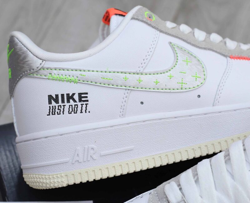 Giày Nike Air Force 1 Low Just Do It White Stitch Like Auth