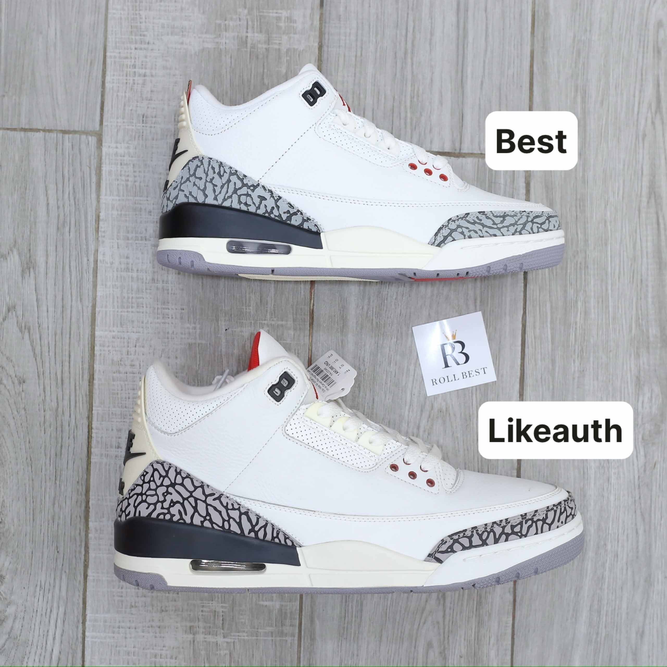 Giày Nike Air Jordan 3 Retro White Cement Reimagined Best Quality