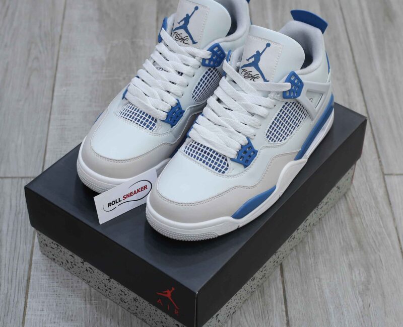 Giày Nike Air Jordan 4 Retro ‘Military Blue’ Like Auth