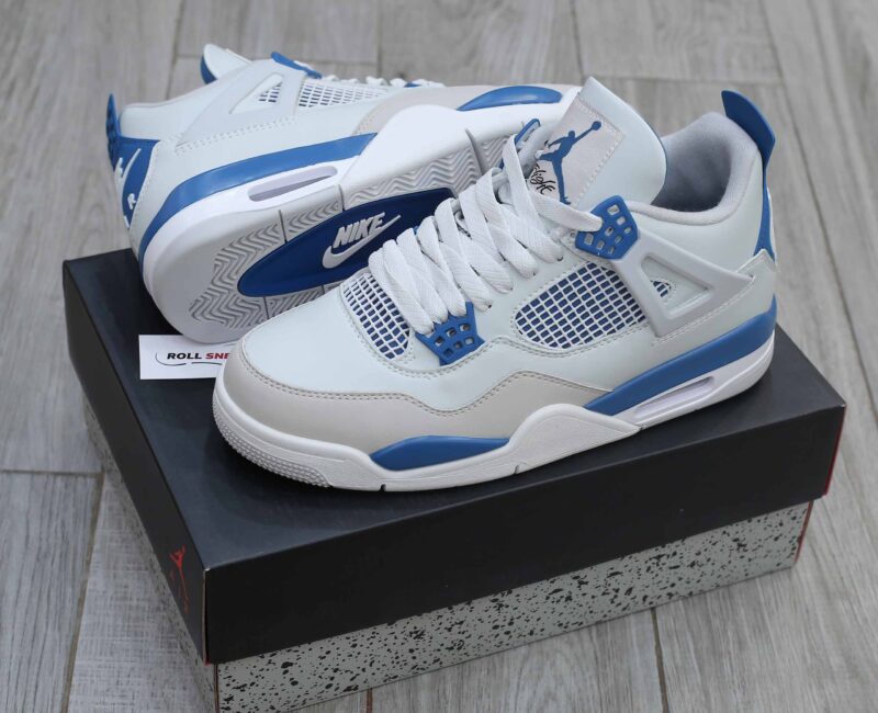 Giày Nike Air Jordan 4 Retro ‘Military Blue’ Like Auth