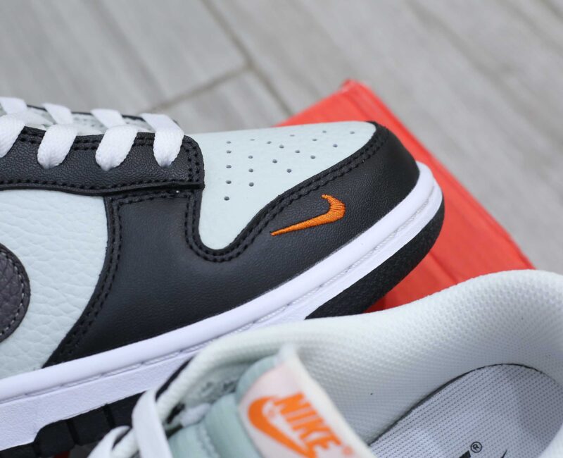 Giày Nike Dunk Low Grey Black Orange Mini Swoosh Best Quality