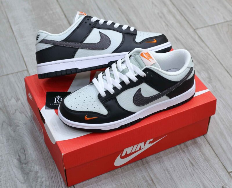 Giày Nike Dunk Low Grey Black Orange Mini Swoosh Best Quality