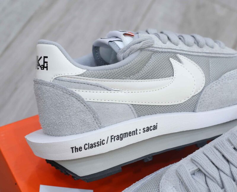 Giày Nike Fragment Design x Sacai x LDV Waffle ‘Light Smoke Grey’ Best Quality