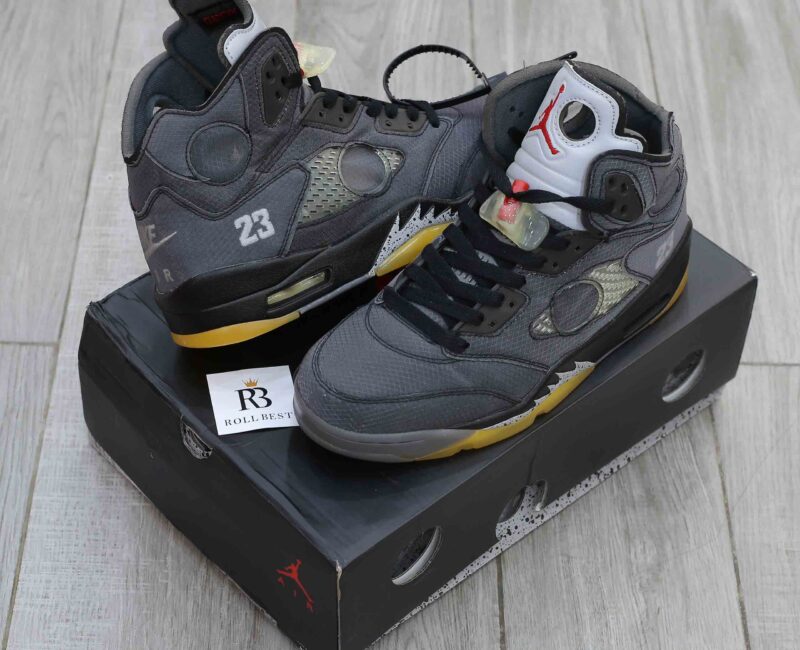 Giày Nike Off-White x Air Jordan 5 Retro SP Muslin Best Quality