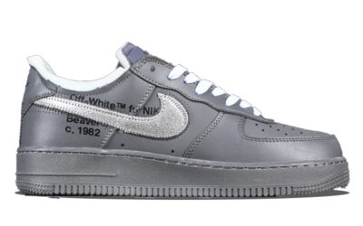 Giày Off-White x Nike Air Force 1 07 Low Dark Grey White Silver