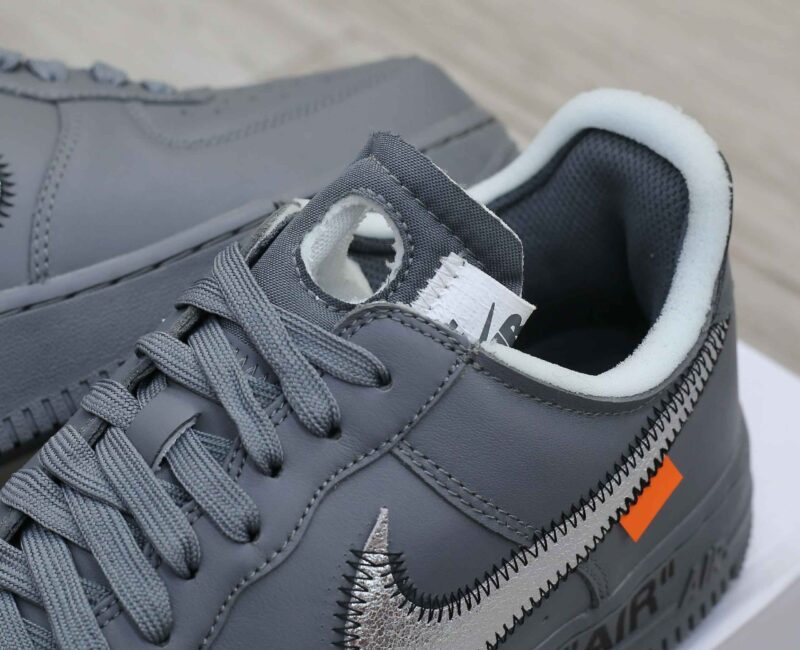 Giày Off-White x Nike Air Force 1 07 Low Dark Grey White Silver Best Quality