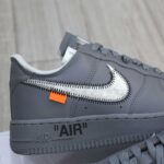 Giày Off-White x Nike Air Force 1 07 Low Dark Grey White Silver Best Quality