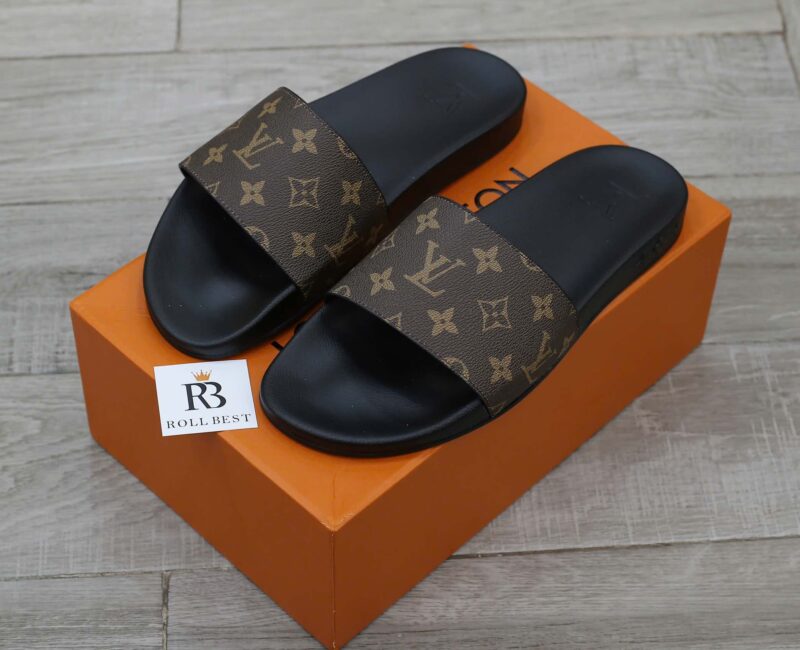 Dép Louis Vuitton Waterfront Mule Monogram Best Quality