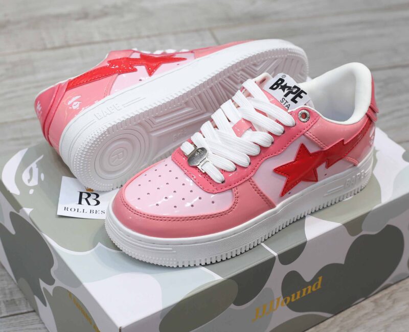 Giày A Bathing Ape Bape Sta Low Color Camo Combo Pink Best Quality