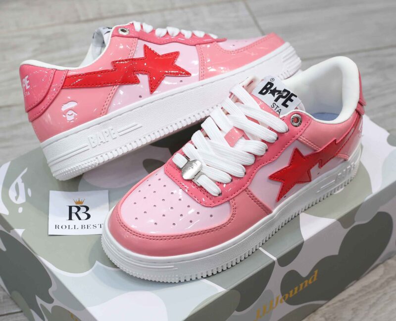 Giày A Bathing Ape Bape Sta Low Color Camo Combo Pink Best Quality