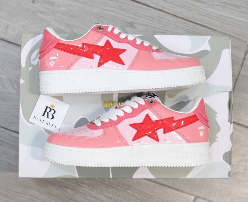 Giày A Bathing Ape Bape Sta Low Color Camo Combo Pink Best Quality