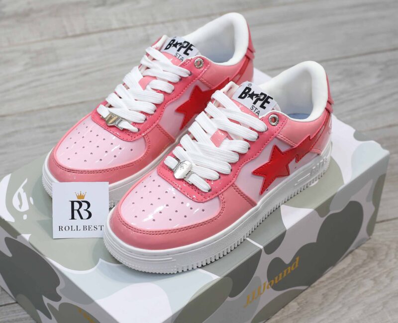 Giày A Bathing Ape Bape Sta Low Color Camo Combo Pink Best Quality