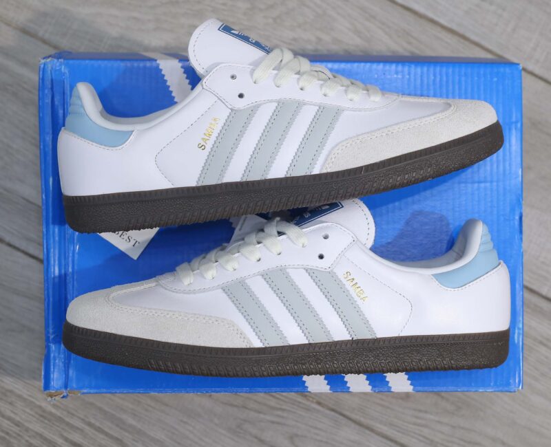 Giày Adidas Samba OG ‘White Halo Blue Gum’ Best Quality