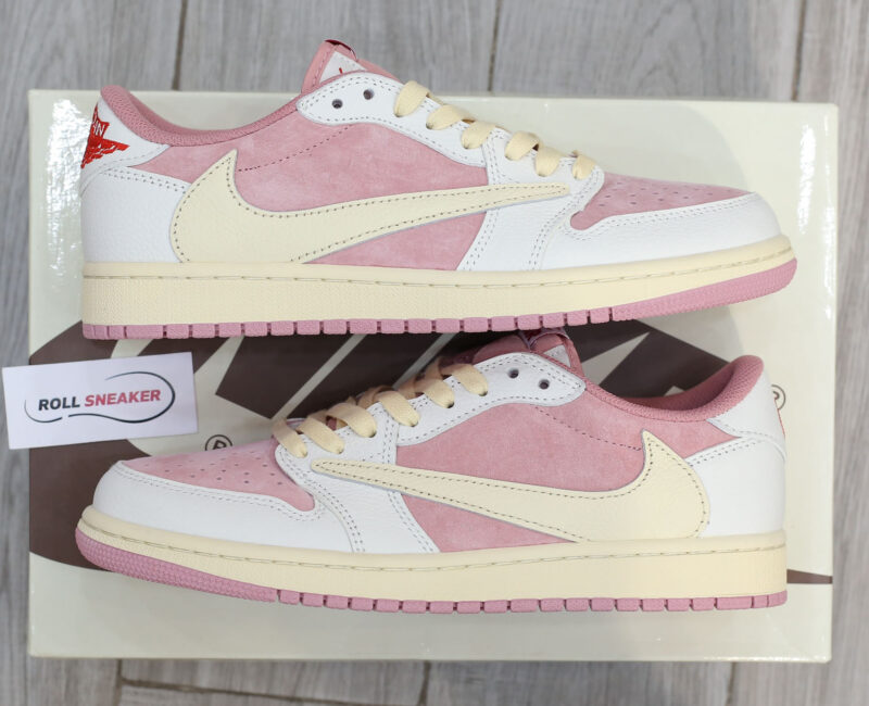 Giày Jordan 1 Low OG Travis Scott Pink Shy Like Auth