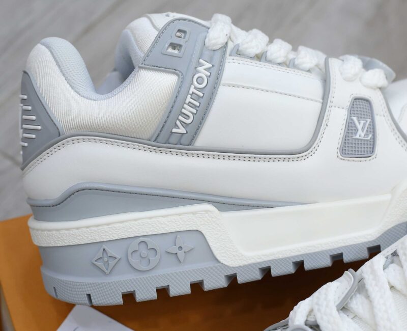 Giày Louis Vuitton LV Trainer Maxi White Grey Best Quality