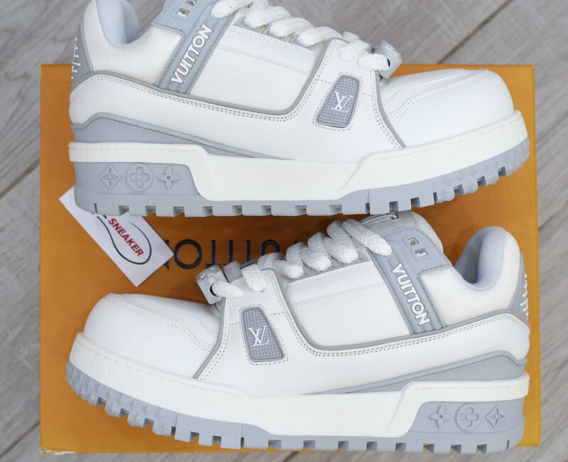 Giày Louis Vuitton LV Trainer Maxi White Grey Best Quality