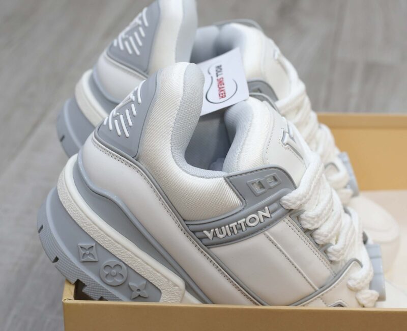 Giày Louis Vuitton LV Trainer Maxi White Grey Best Quality