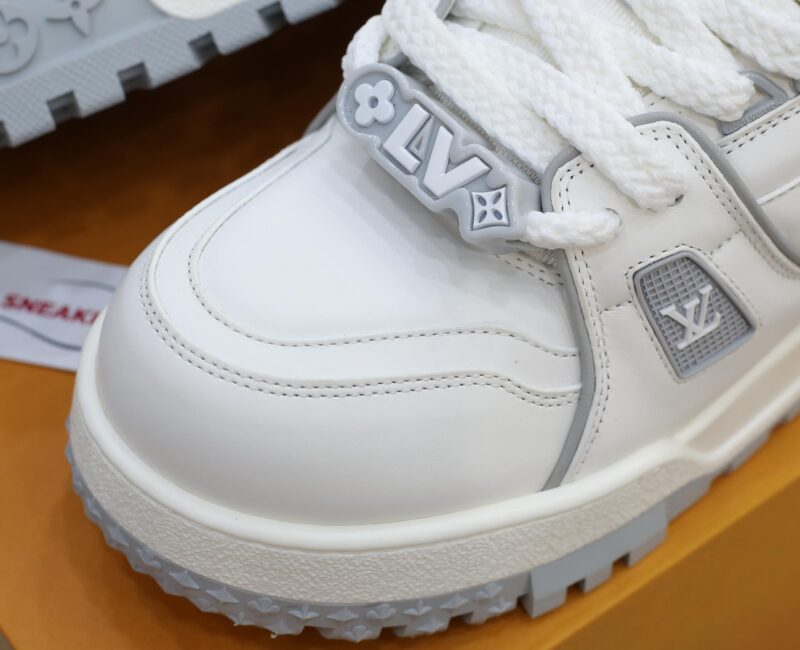 Giày Louis Vuitton LV Trainer Maxi White Grey Best Quality