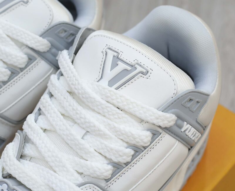 Giày Louis Vuitton LV Trainer Maxi White Grey Best Quality