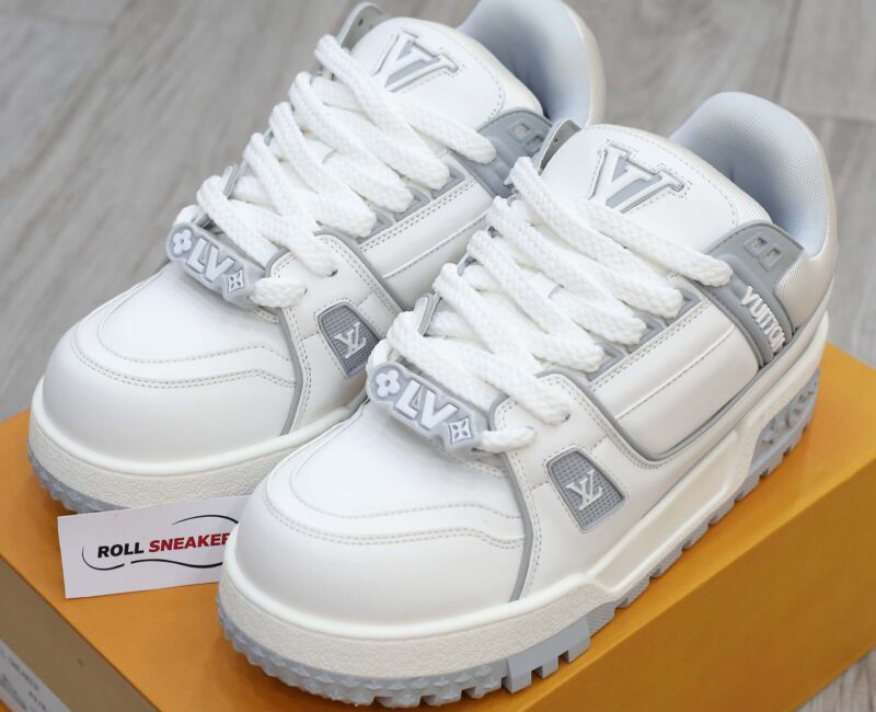 Giày Louis Vuitton LV Trainer Maxi White Grey Best Quality