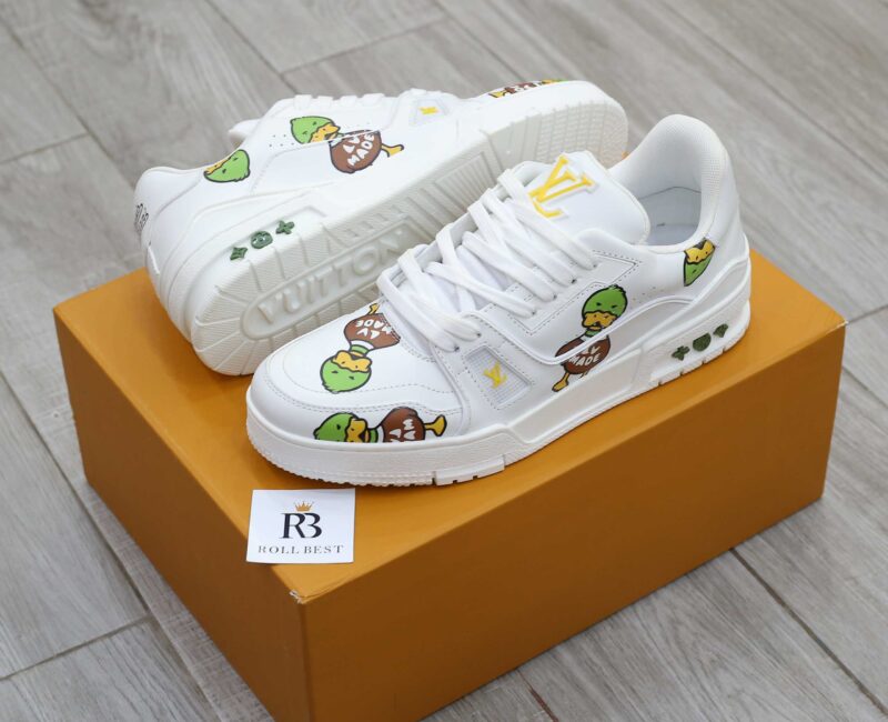 Giày Louis Vuitton LV Trainer x Nigo Duck Best Quality