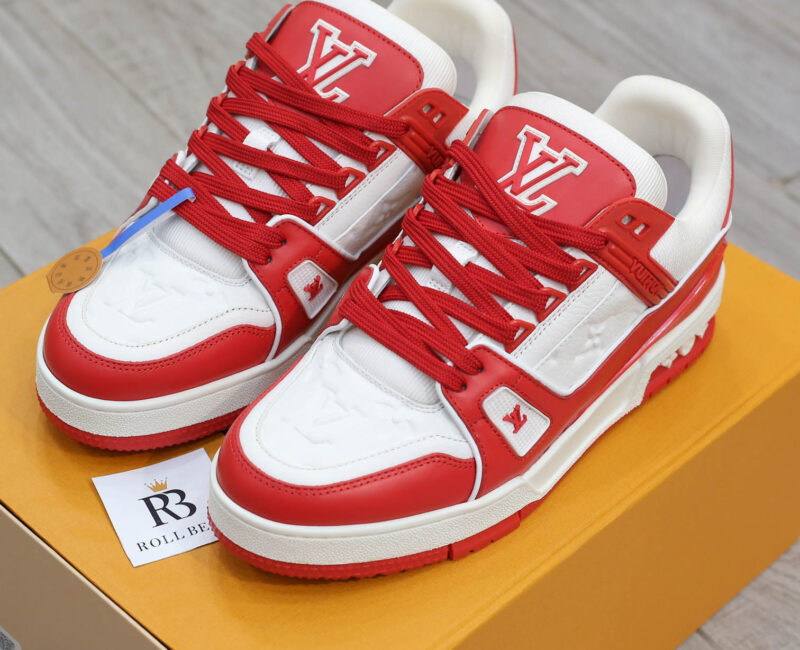 Giày Louis Vuitton Trainer Red White Best Quality