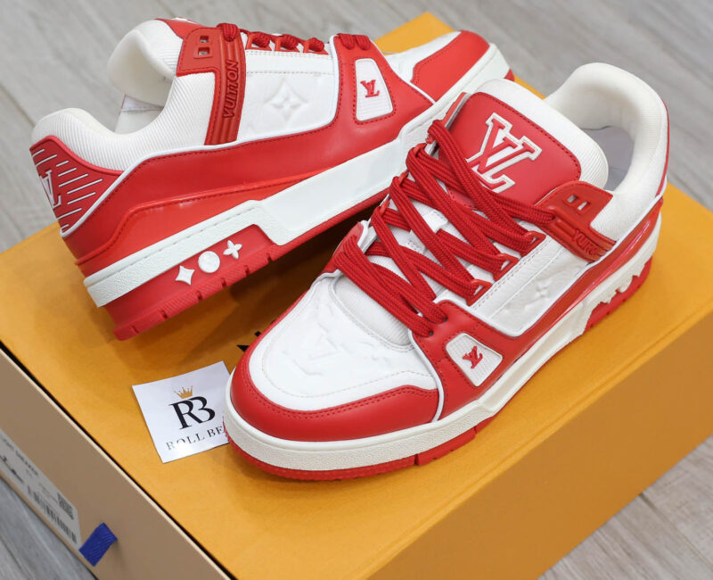 Giày Louis Vuitton Trainer Red White Best Quality