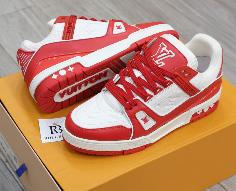 Giày Louis Vuitton Trainer Red White Best Quality