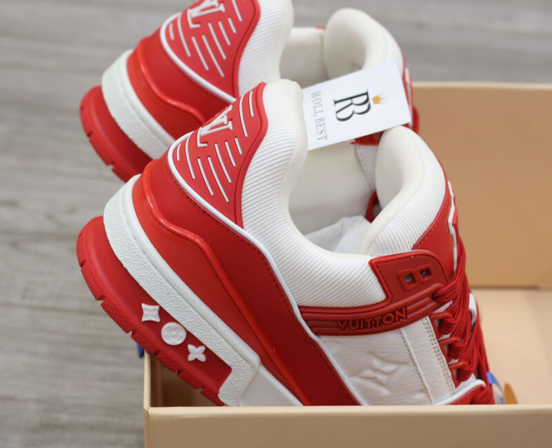 Giày Louis Vuitton Trainer Red White Best Quality