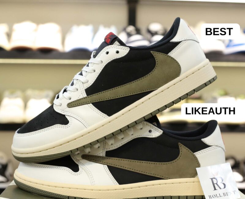 Giày Nike Air Jordan 1 Low Travis Scott ‘Olive’ Best Quality