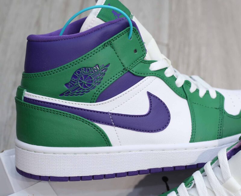 Giày Nike Air Jordan 1 Mid Incredible Hulk Like Auth