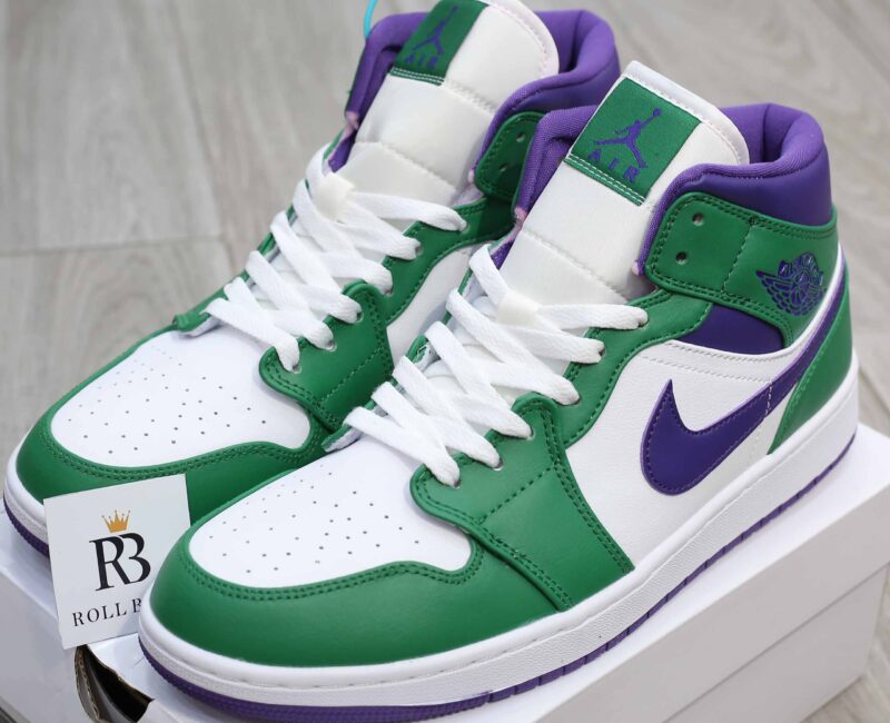 Giày Nike Air Jordan 1 Mid Incredible Hulk Like Auth