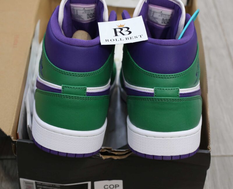 Giày Nike Air Jordan 1 Mid Incredible Hulk Like Auth