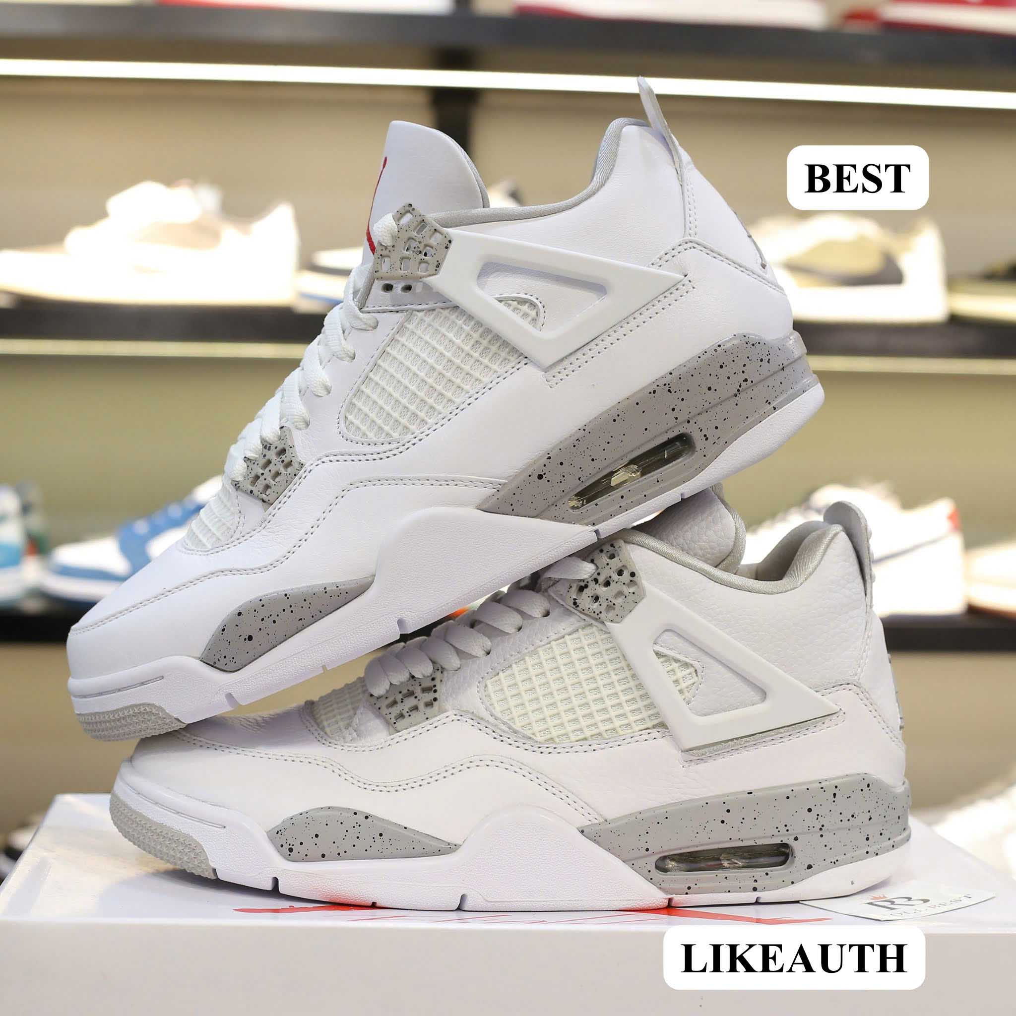 Giày Nike Air Jordan 4 White Oreo 2021 Best Quality