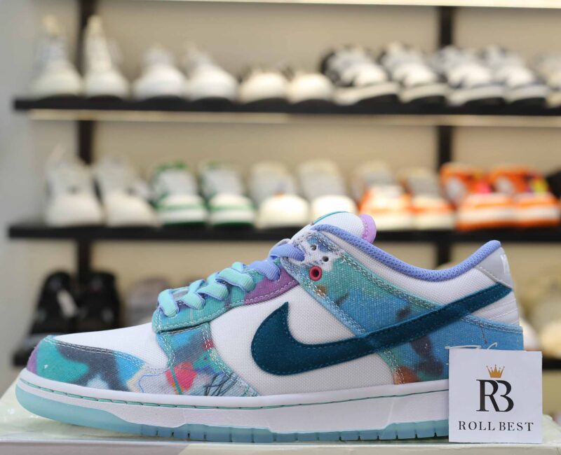 Giày Nike SB Dunk Low Futura Laboratories Bleached Aqua Best Quality